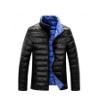 Ultra fino invernos Foldable Stand colarinho pato jaqueta para homens