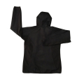 Moda preta camisola softshell de 3 camadas para mulheres